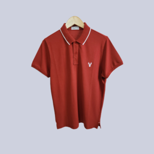 (Premium) Jacquard Collar Polo - Red